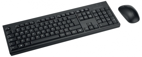 Kit tastatura cu mouse Kensington KM270 EQ, reincarcabil, conexiune wireless, material partial reciclat, negru